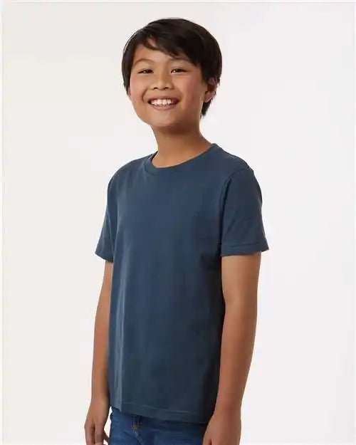 Tultex 235 Youth Fine Jersey T-shirt - Indigo