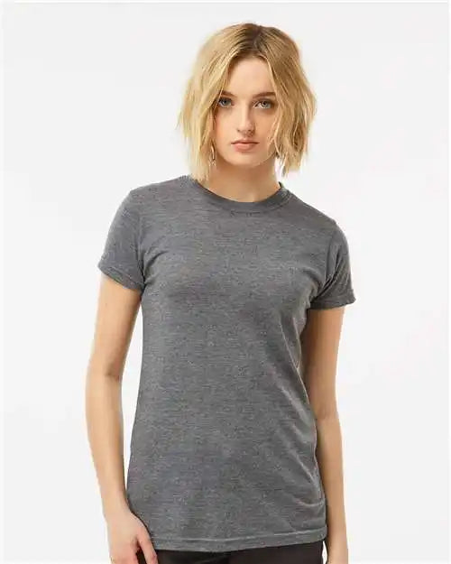 Tultex 240m Women’s Poly-rich T-shirt - 240 - Heather Charcoal