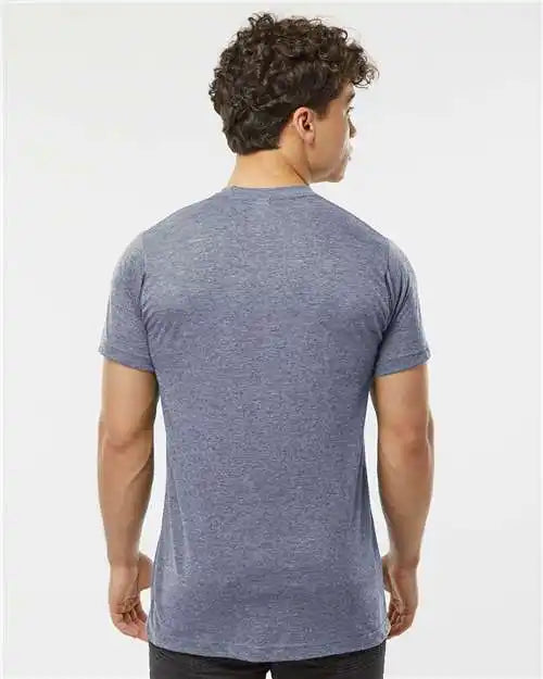 Tultex 241 Poly-rich T-shirt - Heather Denim
