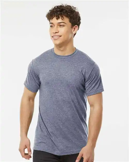 Tultex 241 Poly-rich T-shirt - Heather Denim