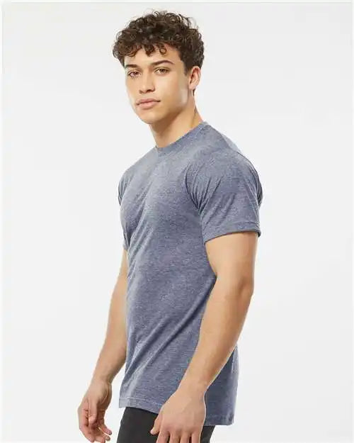 Tultex 241 Poly-rich T-shirt - Heather Denim