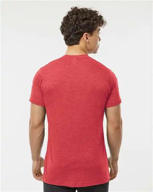 Tultex 241 Poly-rich T-shirt - Heather Red