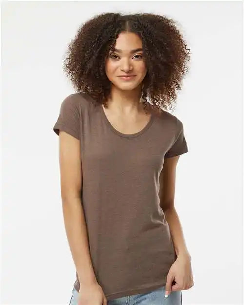 Tultex 253m Women’s Tri-blend T-shirt - 253 - Mocha Tri Blend