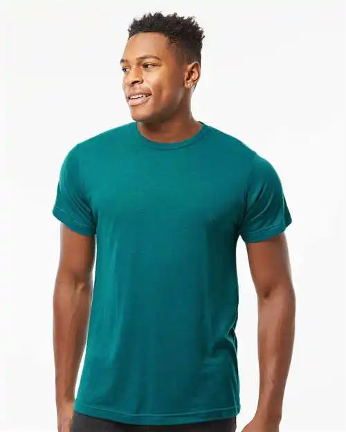 Tultex 254 Tri-blend T-shirt - Jade Tri Blend