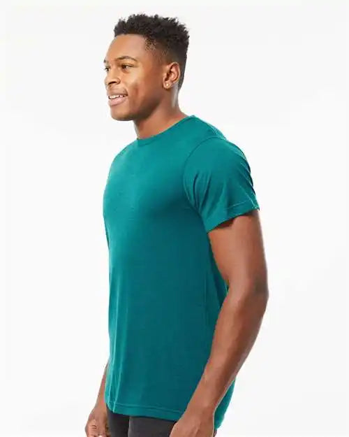 Tultex 254 Tri-blend T-shirt - Jade Tri Blend