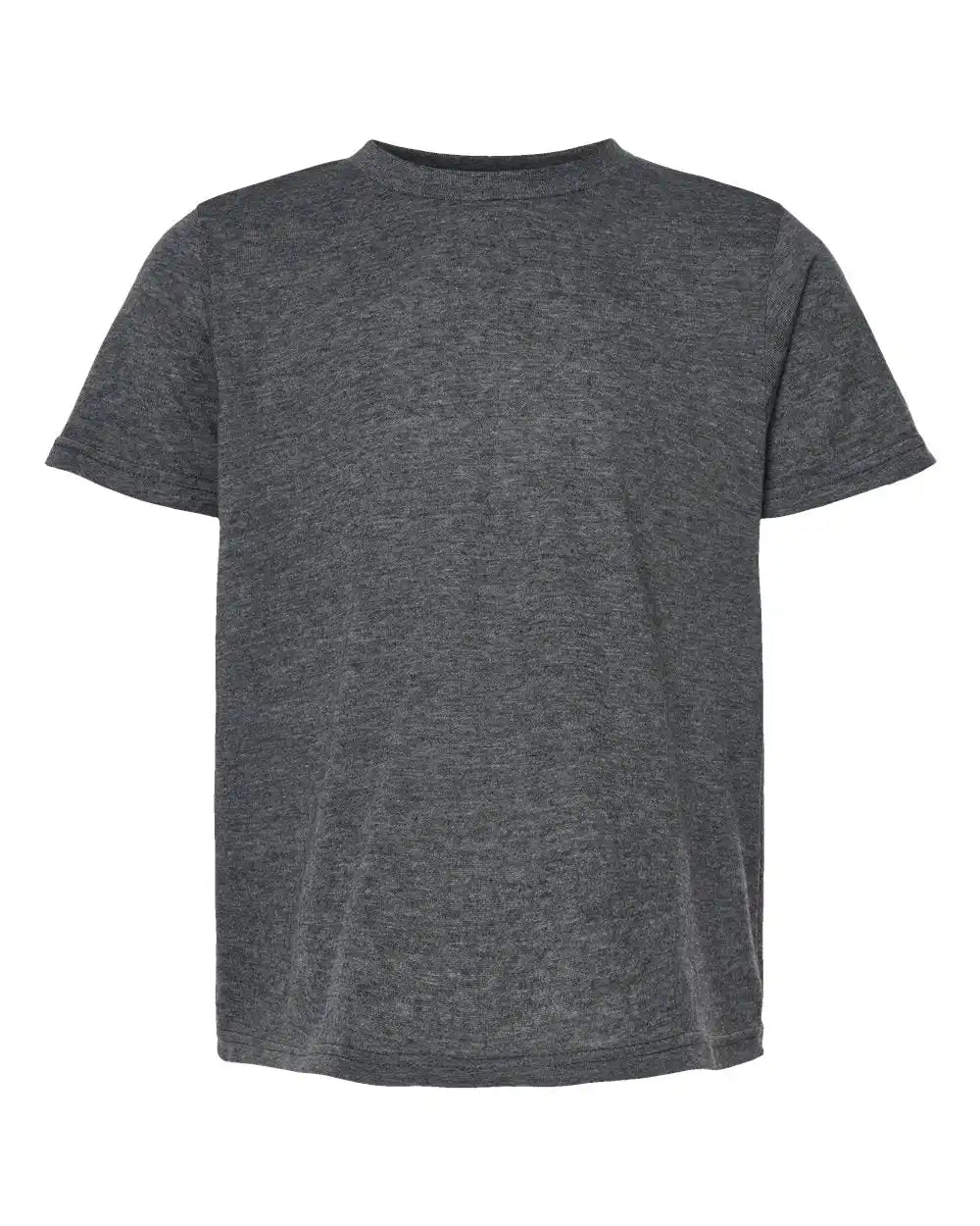 Tultex 265 Youth Poly-rich T-shirt - Heather Charcoal - Xs