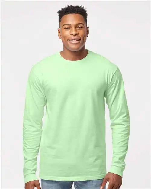 Tultex 291 Heavyweight Jersey Long Sleeve T-shirt - Neo Mint