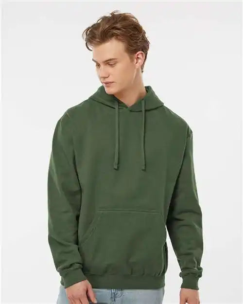 Tultex 320m Fleece Hooded Sweatshirt - 320 - Military Green
