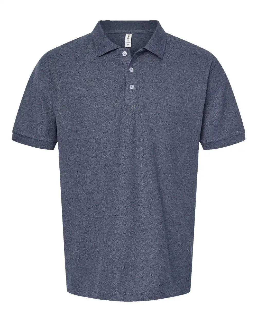 Tultex 400m 50/50 Sport Pique Polo - 400 - Heather Navy - s