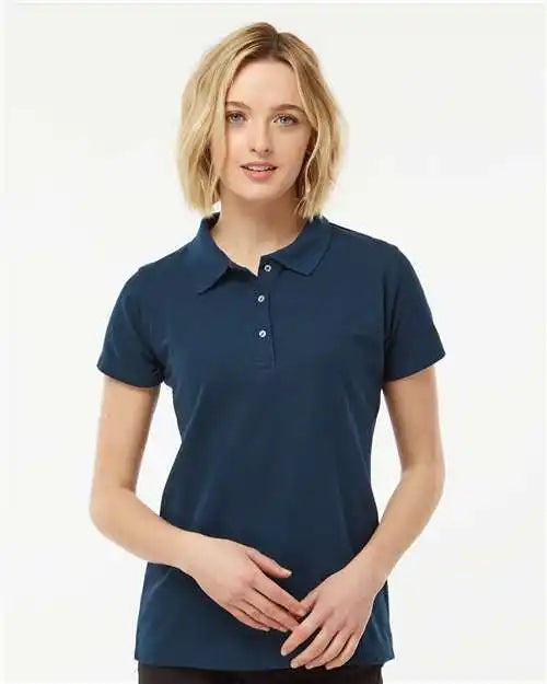Tultex 401m Women’s 50/50 Sport Pique Polo - 401 - Navy
