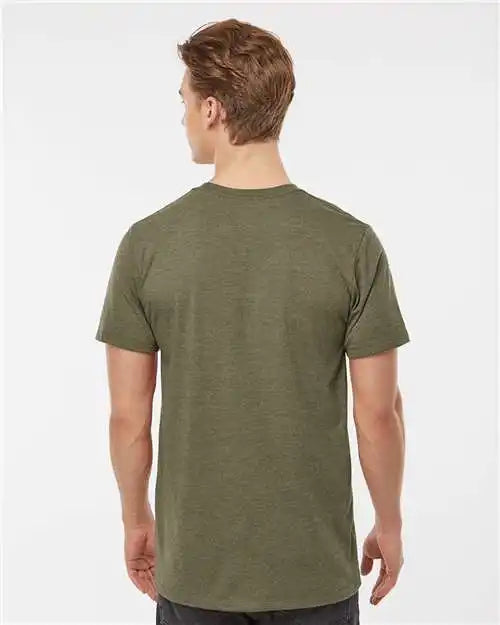 Tultex 541 Premium Cotton Blend T-shirt - Olive Heather