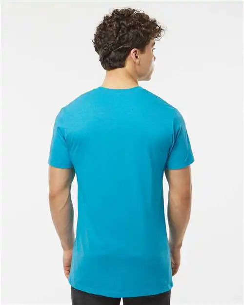 Tultex 541 Premium Cotton Blend T-shirt - Turquoise Heather