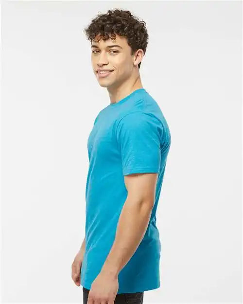 Tultex 541 Premium Cotton Blend T-shirt - Turquoise Heather