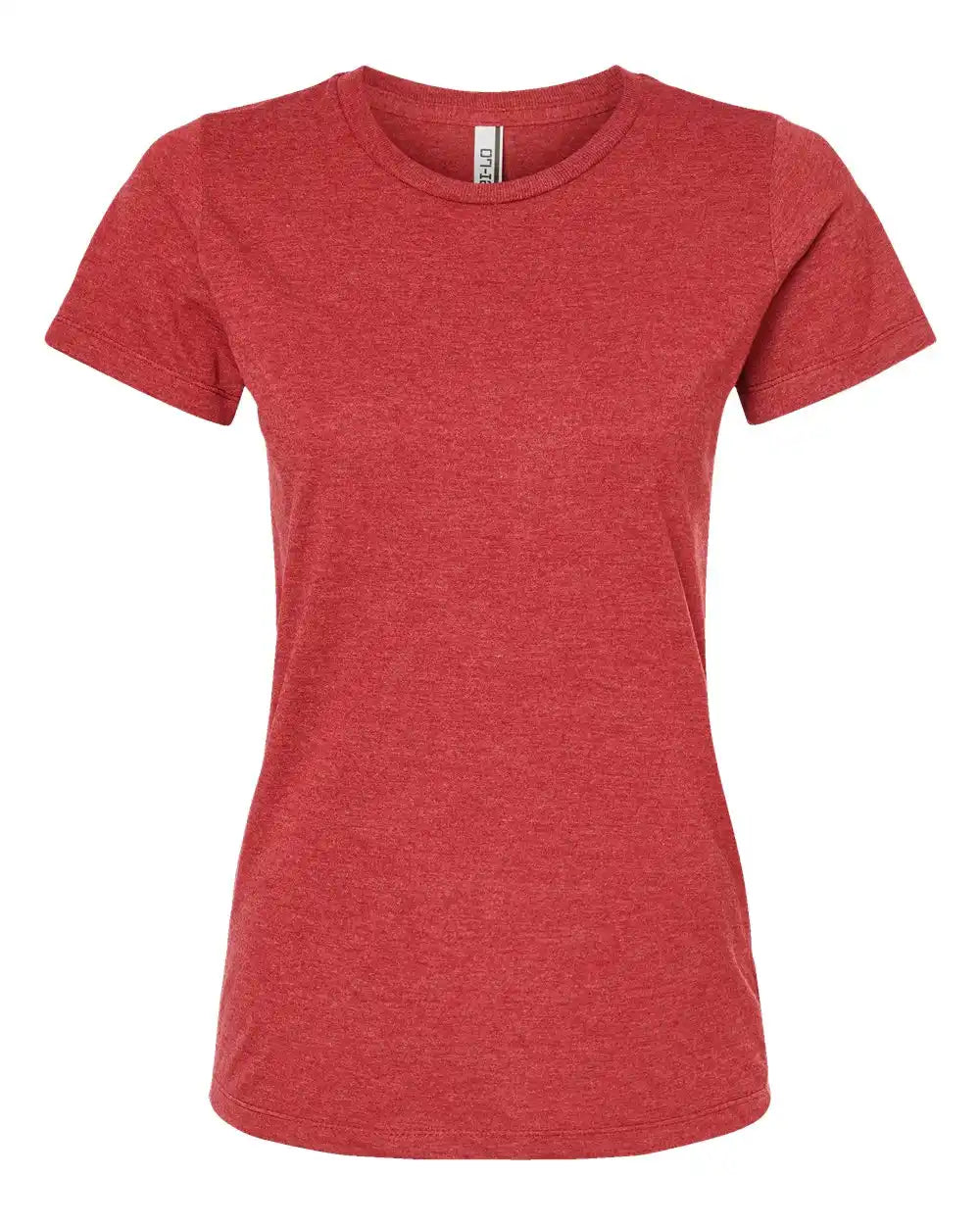 Tultex 542 Women’s Premium Cotton Blend T-shirt - Red Heather - Xs