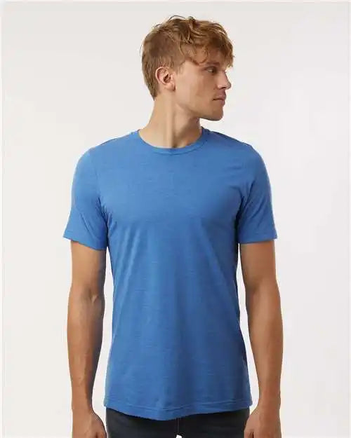 Tultex 602cvc Combed Cvc T-shirt - Heather Royal