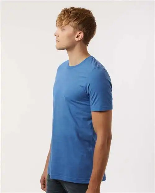 Tultex 602cvc Combed Cvc T-shirt - Heather Royal