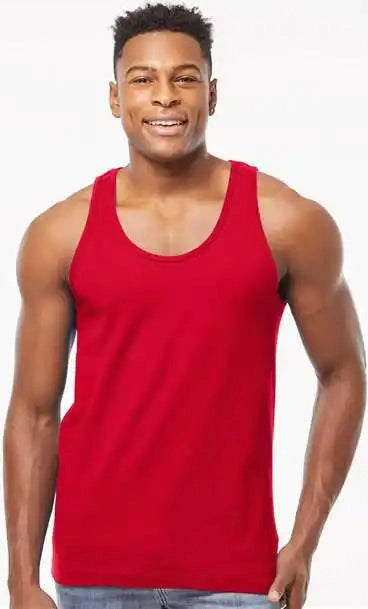 Tultex S105 Fine Jersey Tank Top - Red