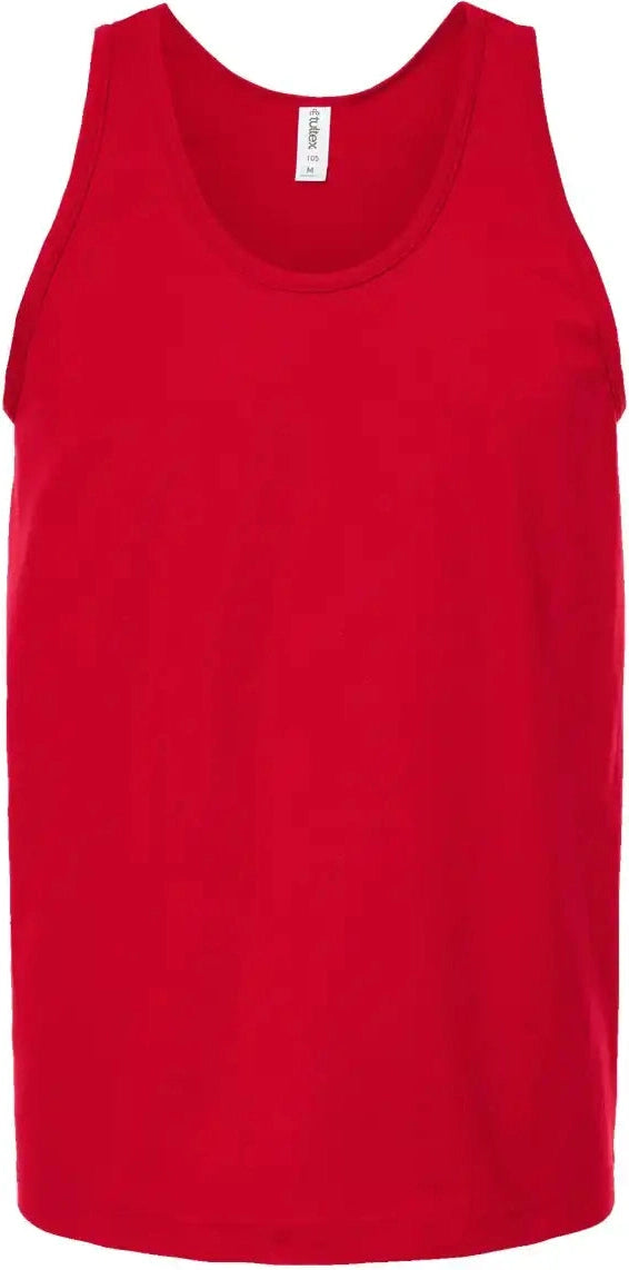 Tultex S105 Fine Jersey Tank Top - Red - Xs