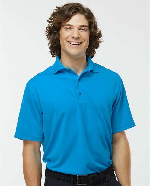 Turquoise Saratoga Performance Mini Mesh Polo - 100