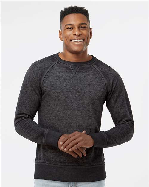 Twisted Black Vintage Zen Fleece Crewneck Sweatshirt - 8920