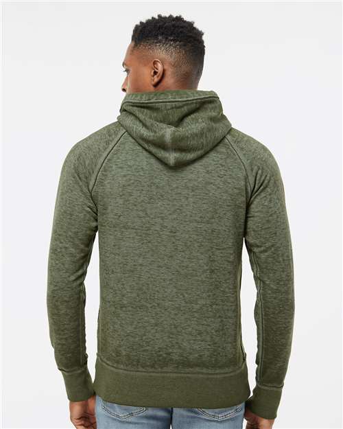 Twisted Olive Vintage Zen Fleece Hooded Sweatshirt - 8915