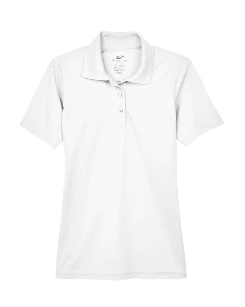Ultraclub 8210l Women’s Cool & Dry Mesh Piqué Polo - White - s