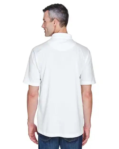 Ultraclub 8445 Men’s Cool & Dry Stain-release Performance Polo - White