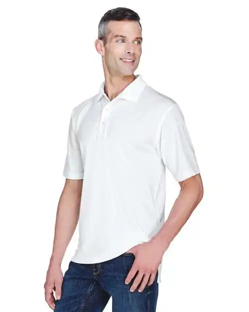 Ultraclub 8445 Men’s Cool & Dry Stain-release Performance Polo - White