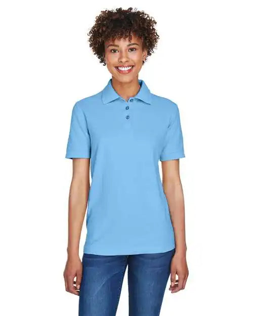 Ultraclub 8541 Women’s Whisper Pique Polo - Cornflower - Xs