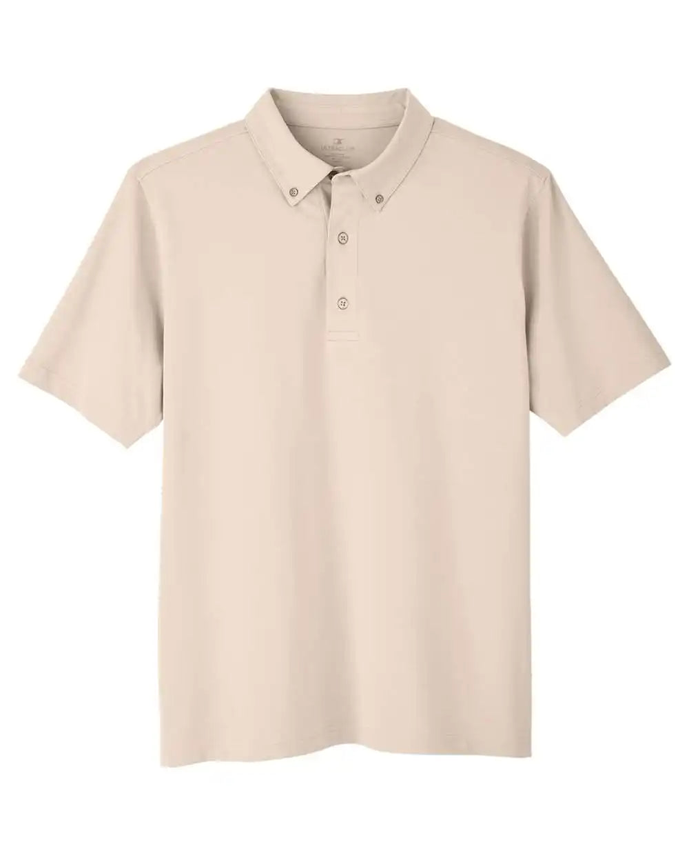 Ultraclub Uc105 Men’s Lakeshore Stretch Cotton Performance Polo - Stone - s