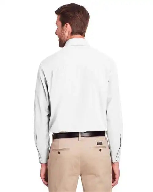 Ultraclub Uc500 Men’s Bradley Performance Woven Shirt - White