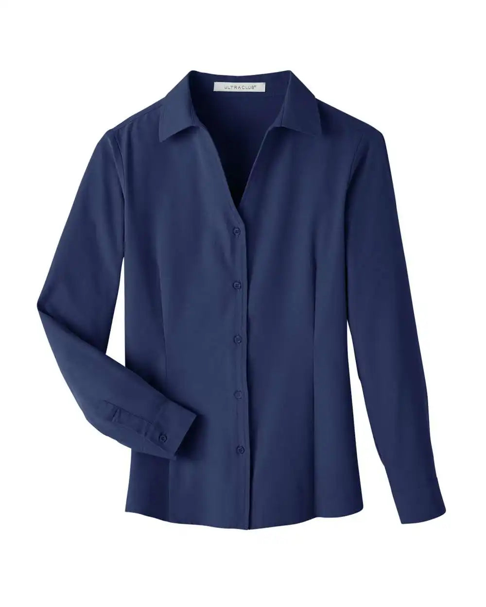 Ultraclub Uc500w Women’s Bradley Performance Woven Shirt - Navy - Xs