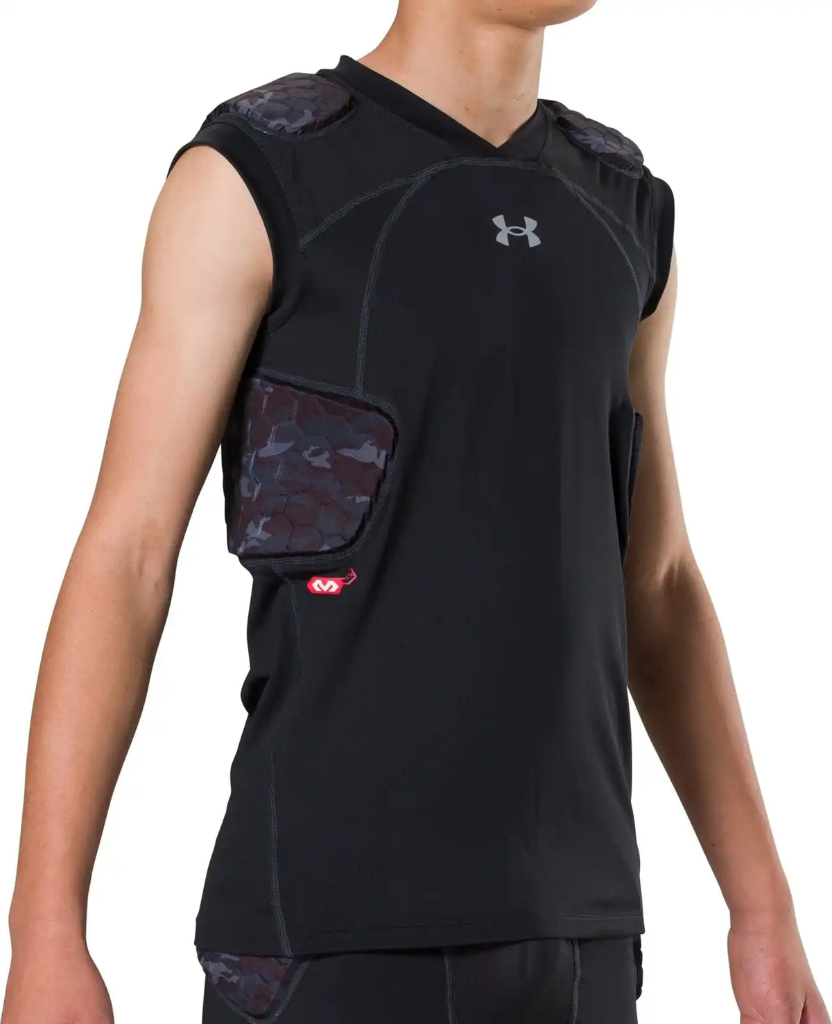 Under Armour Ua21220 Gameday Pro 5-pad Top Nov Yth - Black Camo - Camo / s