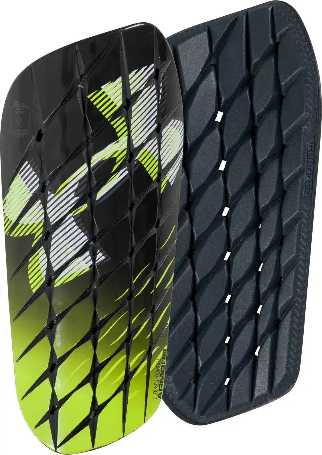 Under Armour Ua21540 Ua Shadow Pro Shin Guards - Black High Vis Yellow / s
