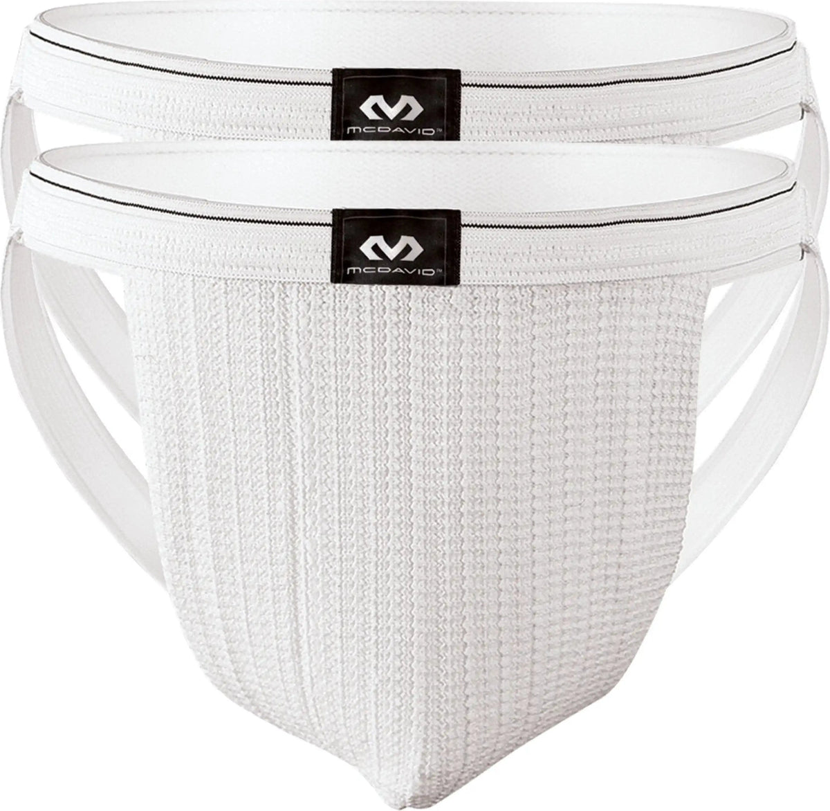 Mcdavid Md3133 Athletic Supporter Swim-run 2-pk Wht - White / s