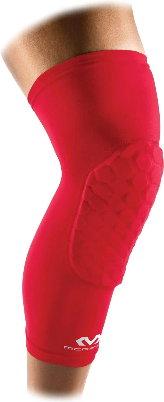 Mcdavid Md6446 Hex Leg Sleeve Pair Blk - Scarlet - s