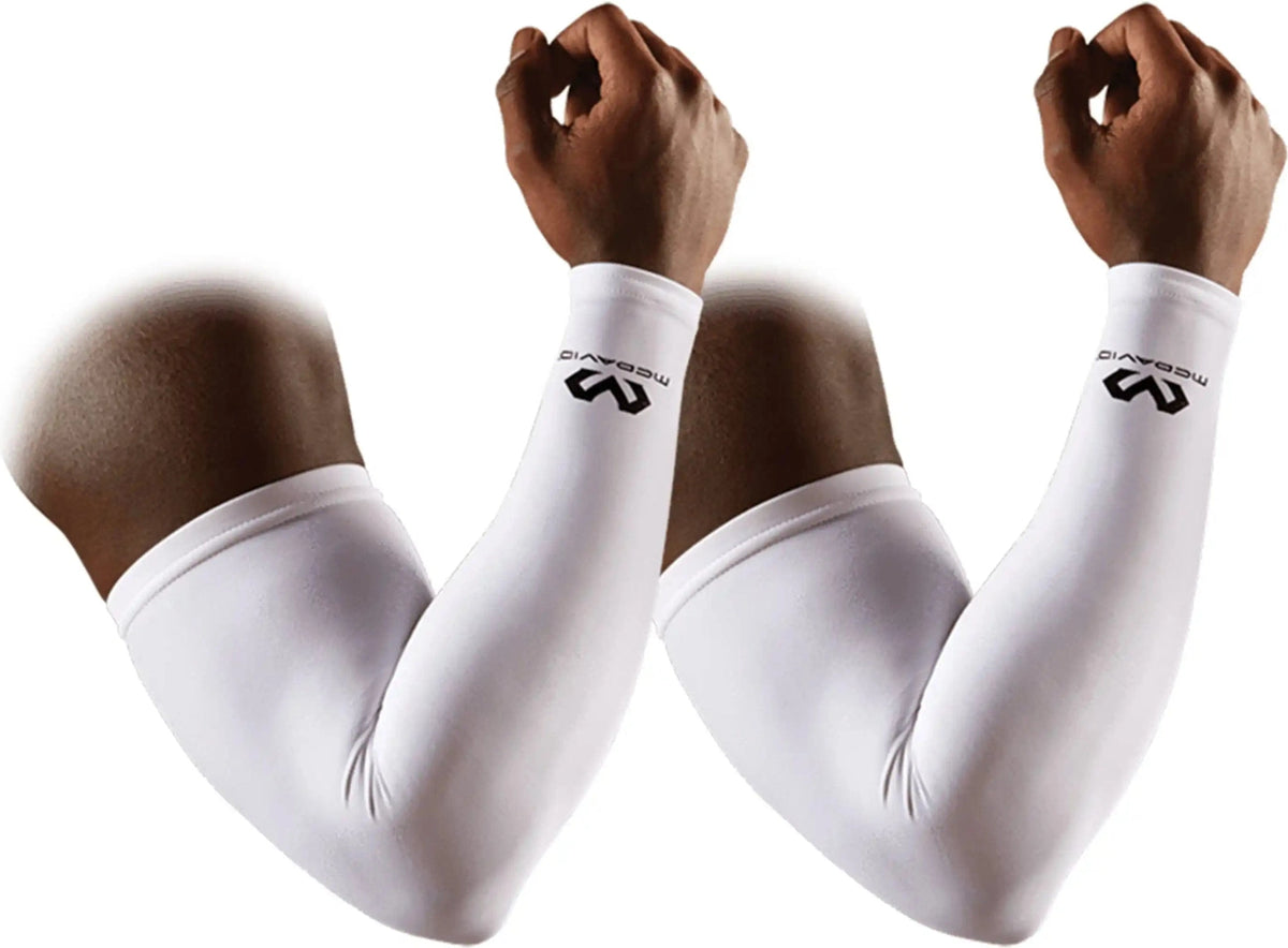 Mcdavid Md6566 Compression Arm Slvs Pair Blk - White - Xs