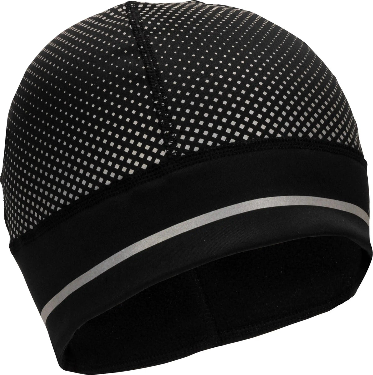 Nathan Sports Ns10420 Hypernight Reflective Pony Tail Beanie - Black Geo Print - Geo Print / Osfm