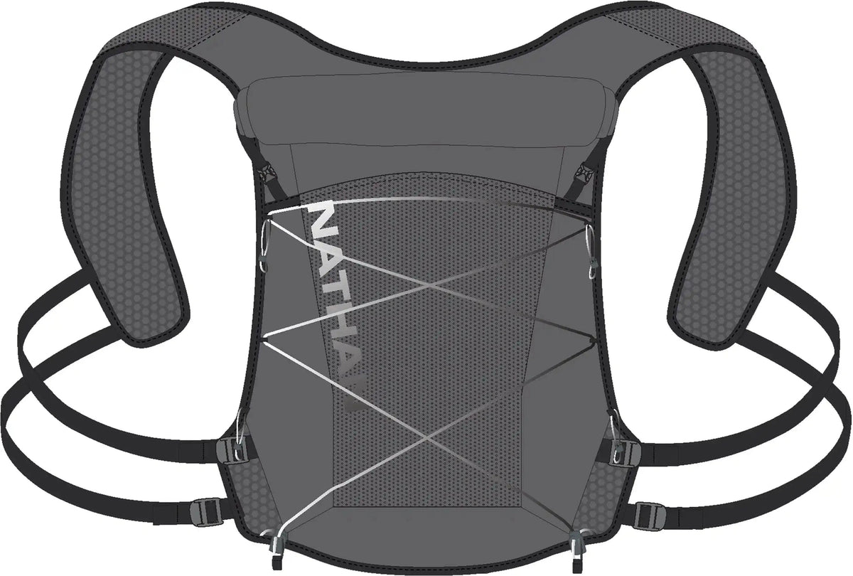 Nathan Sports Ns30590 Trail Mix 12l 2.0 - Charcoal Reflective Silver - Reflective Silver / Osfm