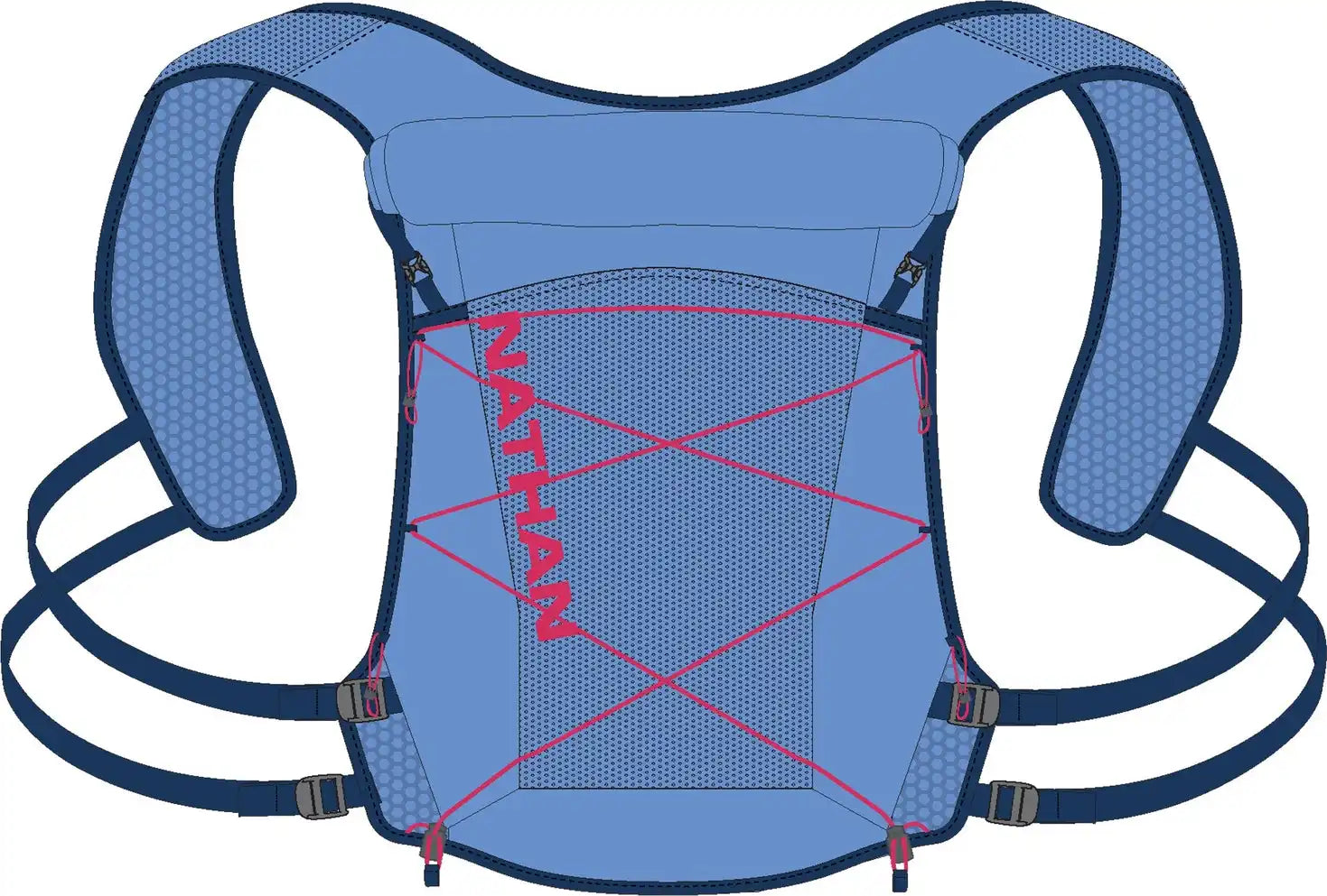 Nathan Sports Ns30590 Trail Mix 12l 2.0 - Periwinkle Estate Blue - Estate Blue / Osfm