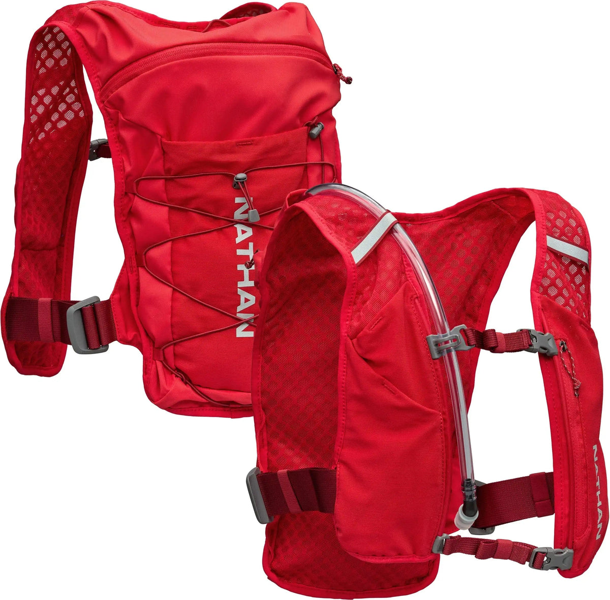 Nathan Sports Ns30750 Quick Start 3.0 6l - Ribbon Red Reflective Silver - Red Reflective Silver / Osfm
