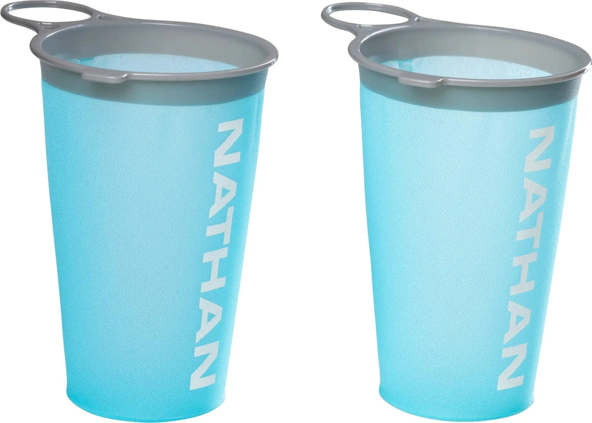 Nathan Sports Ns40320 Reuseable Race Day Cup (2 Pack) Blue me Away / White / Osfm