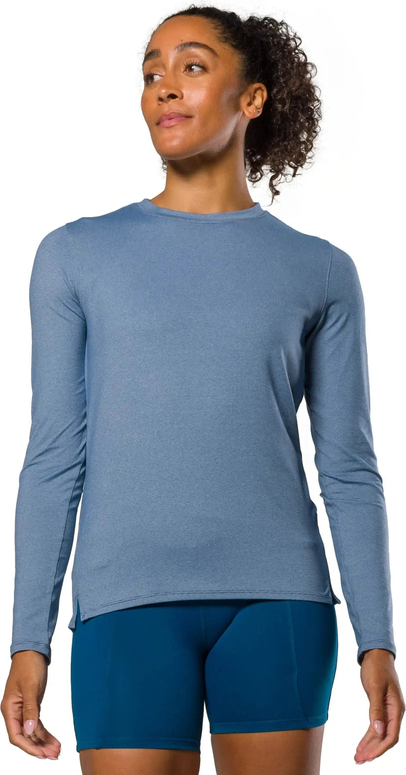 United Sports Brands Ns50120 Wm’s Dash Long Sleeve - Sailor Blue Stripe - Blue Stripe / Xs