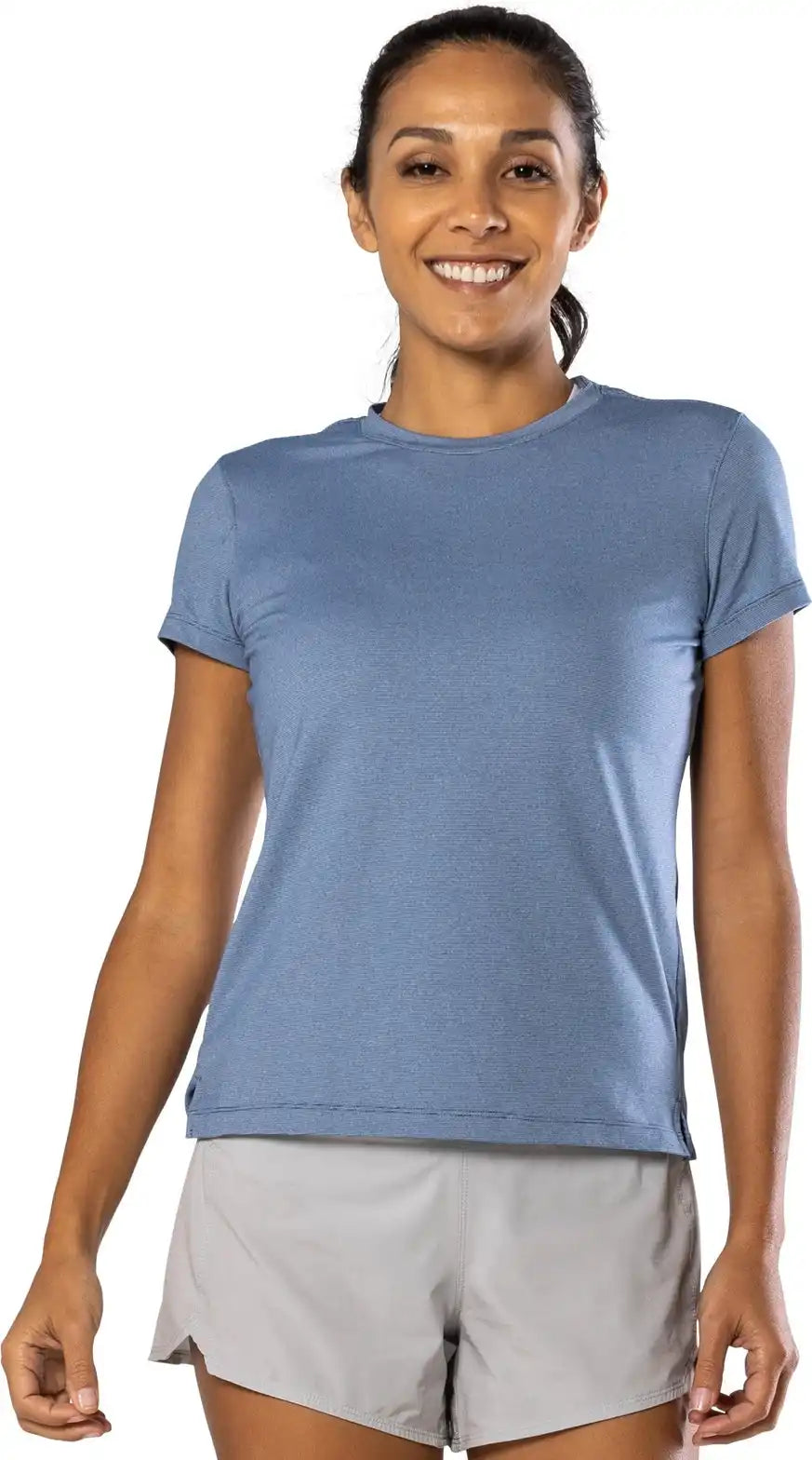 Nathan Sports Ns51280 Wm’s Dash Tee 2.0 - Sailor Blue Stripe - Blue Stripe / Xs