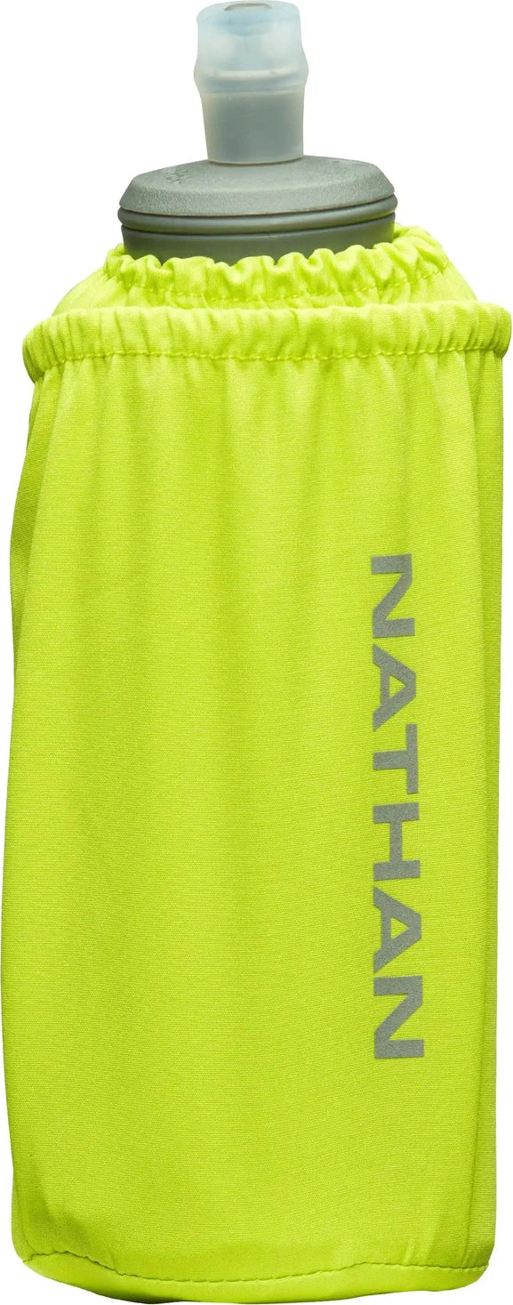 Nathan Sports Ns70680 Pinnacle 18oz Ins. Soft Flask - Finish Lime Reflective Silver - Lime Reflective Silver / Osfm