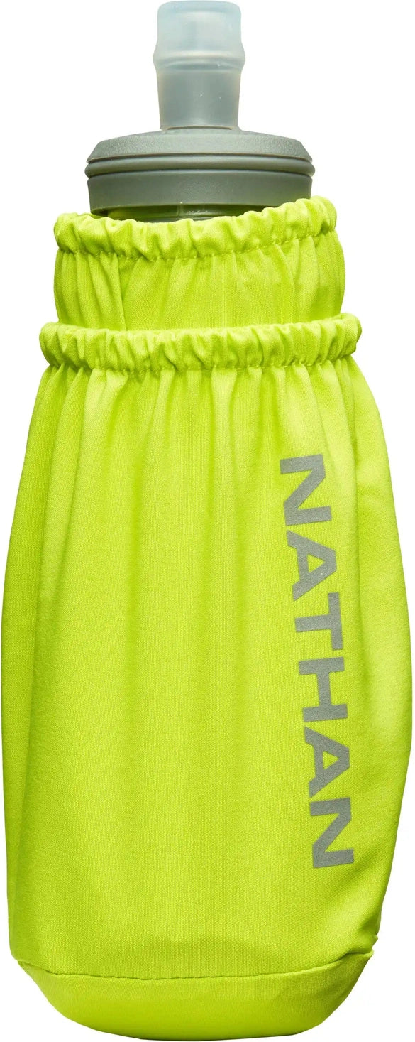Nathan Sports Ns70720 Pinnacle 14oz Soft Flask - Finish Lime Reflective Silver - Lime Reflective Silver / Osfm