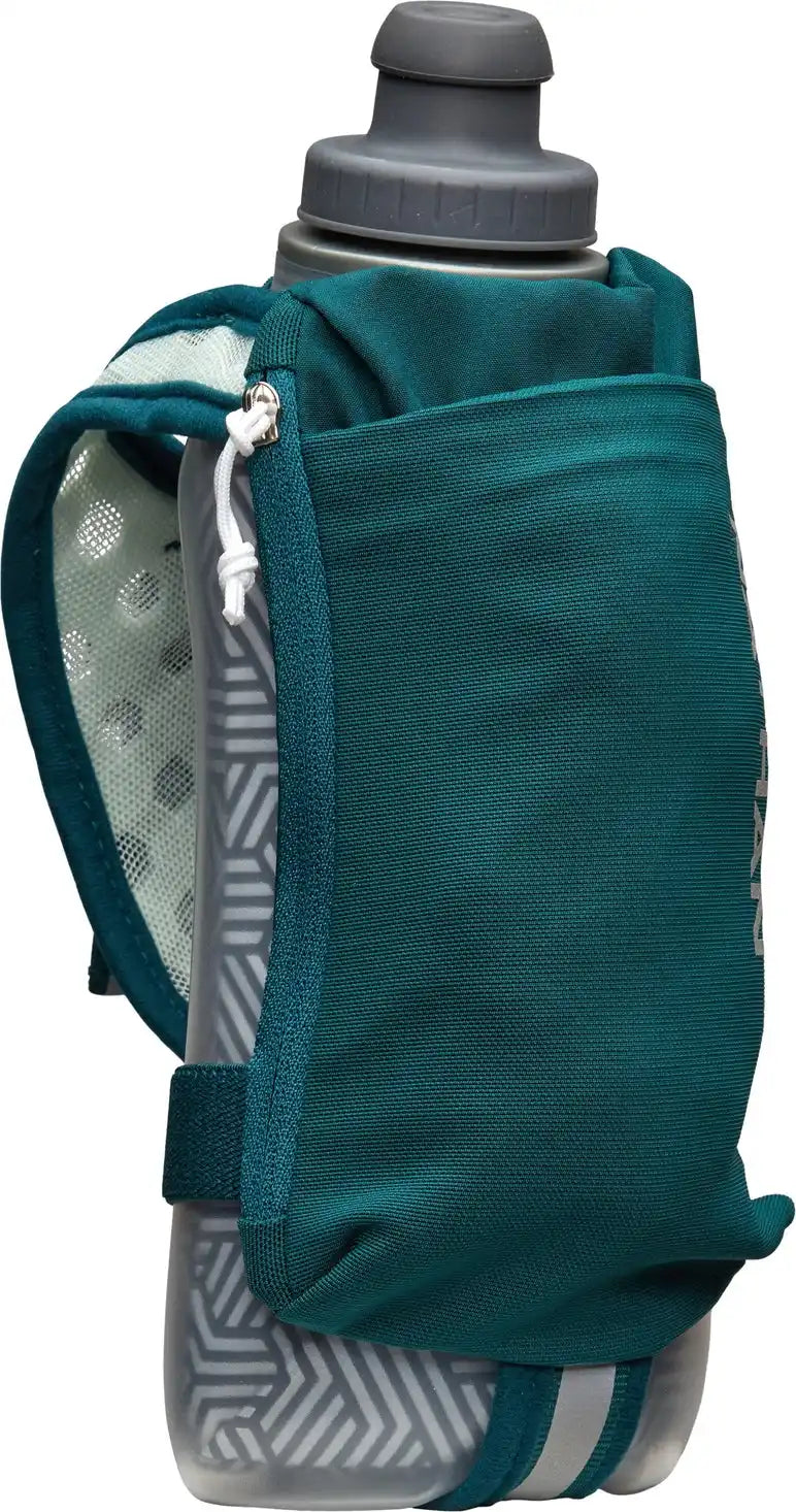 Nathan Sports Ns70760 Speeddraw 2 18oz Ins. Flask - Deep Teal Reflective Silver - Teal Reflective Silver / Osfa