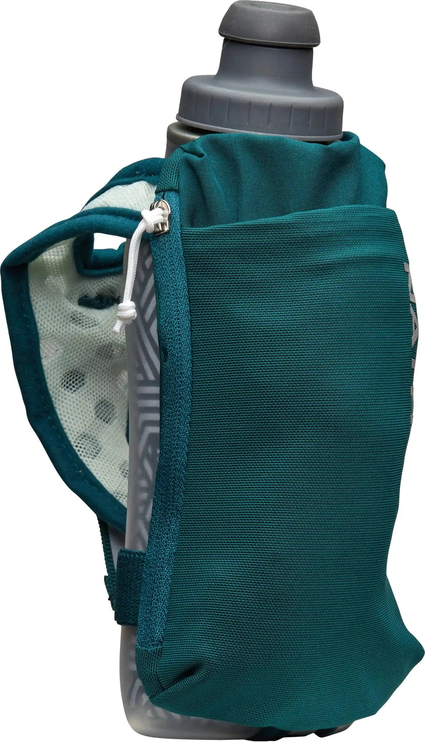 Nathan Sports Ns70780 Speeddraw 2 12oz Ins. Flask - Deep Teal Reflective Silver - Teal Reflective Silver / Osfa