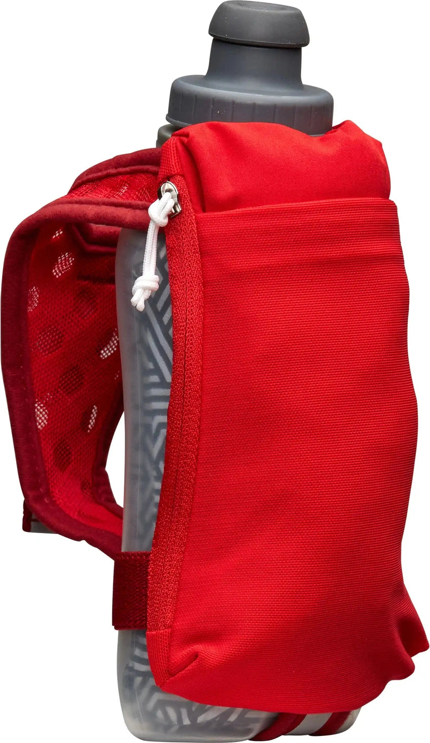 Nathan Sports Ns70780 Speeddraw 2 12oz Ins. Flask - Ribbon Red Reflective Silver - Red Reflective Silver / Osfa