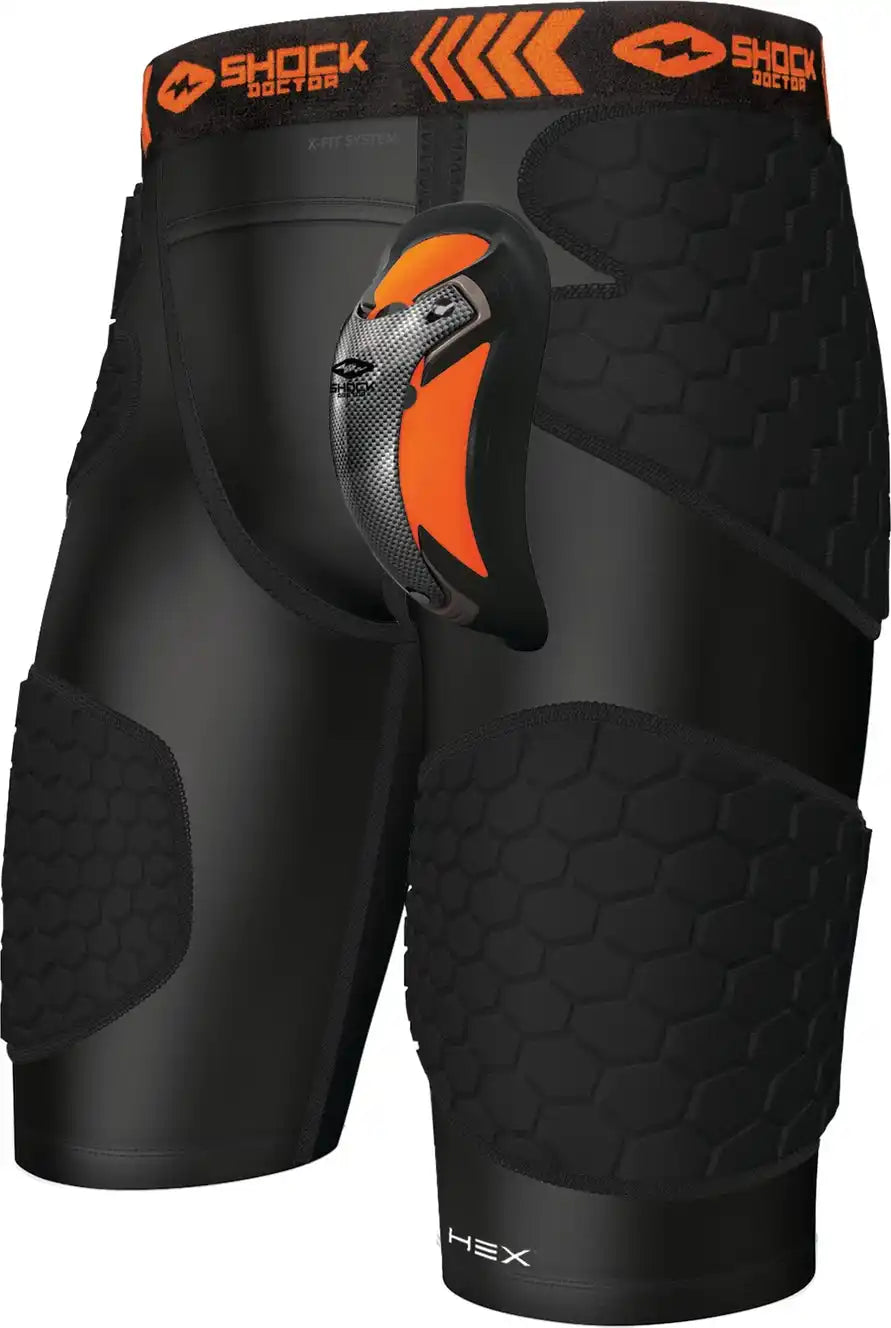 Sock Doctor Sd30370 Hex Compfit Imp Shrt W/ult Carb Flex Cup - Black / s